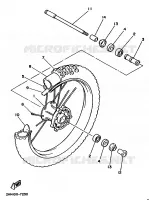 ROUE AVANT pour Yamaha WR500ZD de 1992