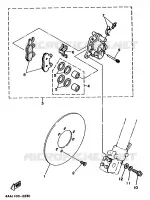 ETRIER DE FREIN AVANT pour Yamaha WR500ZD de 1992