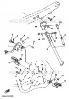 SUPPORT / REPOSE PIEDS pour Yamaha WR500ZD de 1992