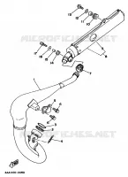 ECHAPPEMENT pour Yamaha WR500ZD de 1992