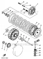 EMBRAYAGE DE DEMARREUR pour Yamaha WR500ZD de 1992