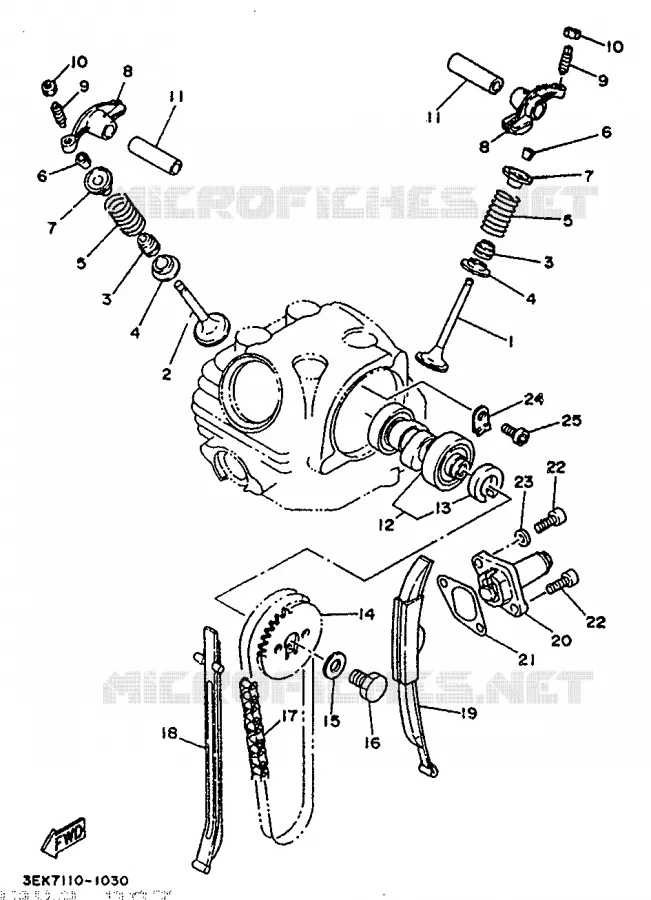 SOUPAPE Yamaha SCOOTER 125 1993 CYGNUS  XC
