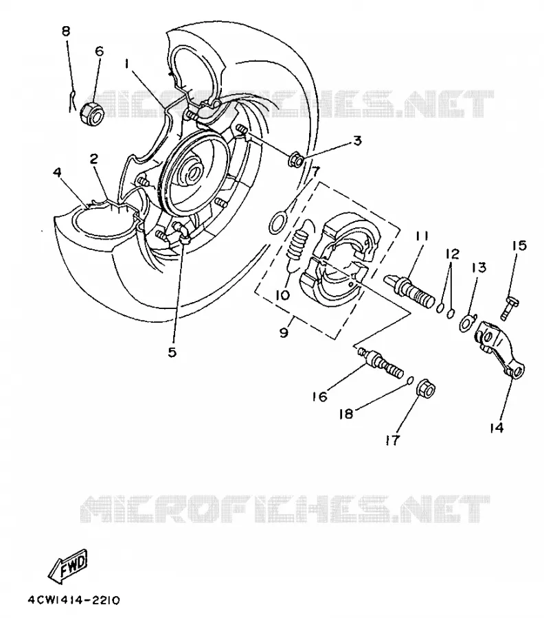 ROUE ARRIERE Yamaha SCOOTER 125 1995 XC  XC125