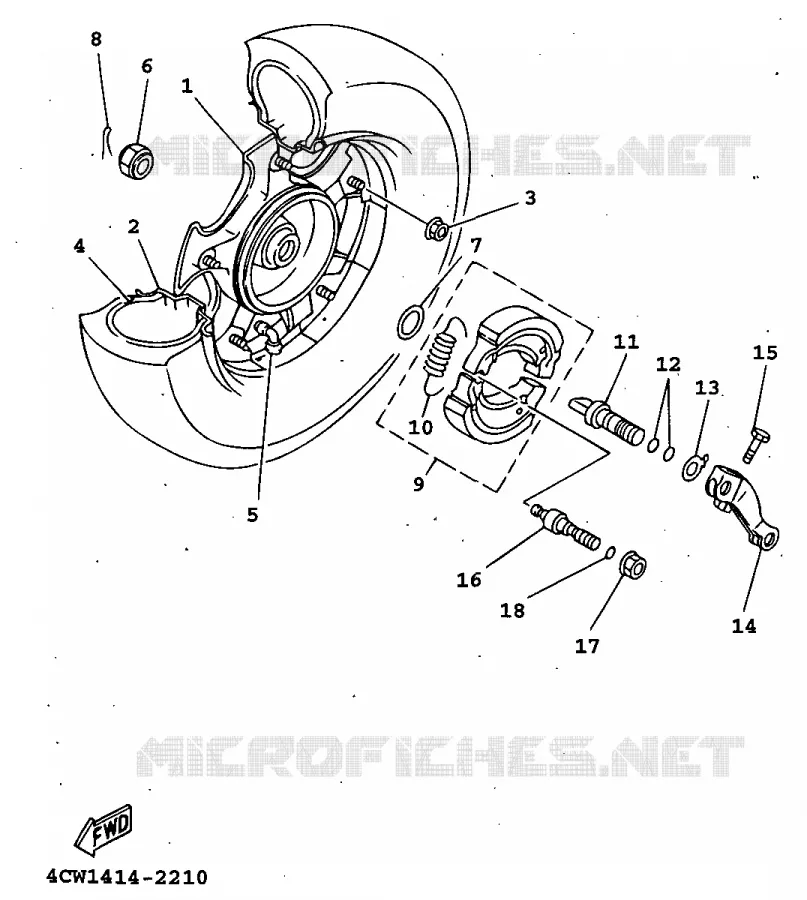 ROUE ARRIERE Yamaha SCOOTER 125 1998 XC  XC125