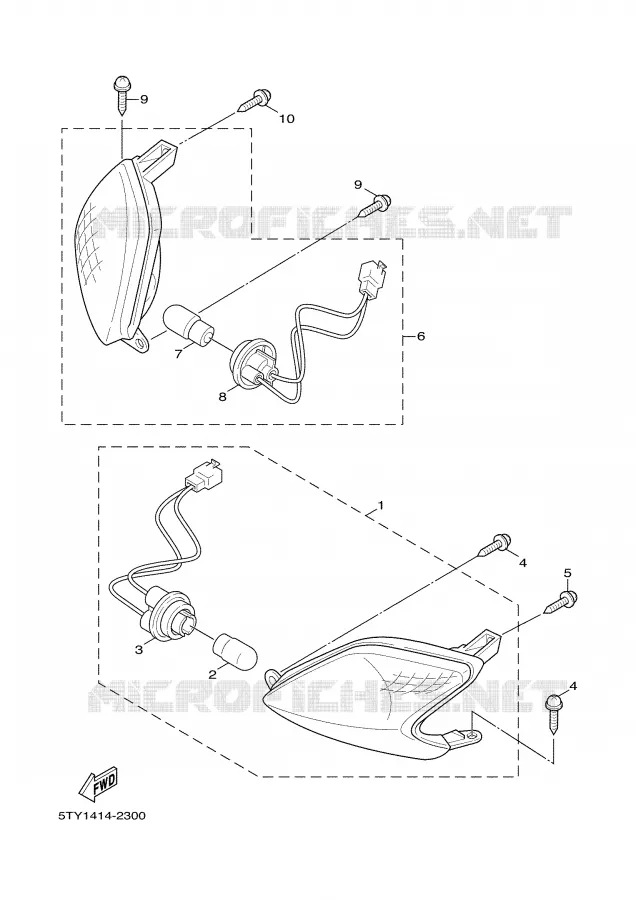 CLIGNOTANT Yamaha SCOOTER 125 2004 CYGNUS  XC125