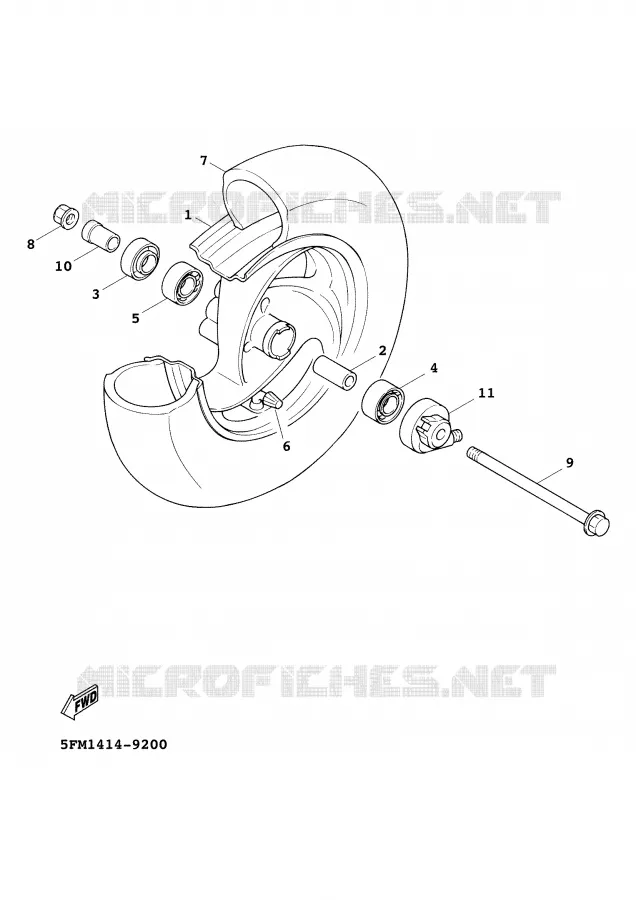 ROUE AVANT Yamaha SCOOTER 125 2000 CYGNUS  XC125FC