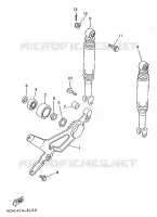 BRAS OSCILLANT / AMORTISSEUR pour Yamaha XC125K de 1997