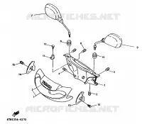CARENAGES 1  pour Yamaha XC125K de 1997
