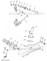 SOUPAPE pour Yamaha XC125K de 1997