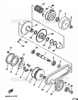 EMBRAYAGE DE DEMARREUR pour Yamaha XC150 de 1992