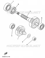 TRANSMISSION pour Yamaha XC150 de 1992