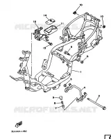 CADRE pour Yamaha XC150 de 1992