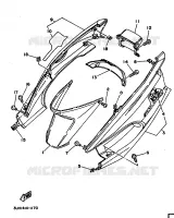 COUVERCLE LATERAL pour Yamaha XC150 de 1992