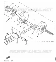 VILEBREQUIN / PISTON pour Yamaha XC150 de 1992