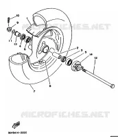 ROUE AVANT pour Yamaha XC150 de 1992
