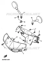 CARENAGES 1  pour Yamaha XC150 de 1992