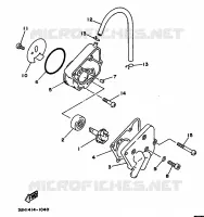 POMPE A EAU / DURITES pour Yamaha XC150 de 1992