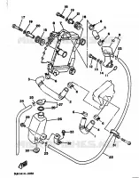 RADIATEUR / DURITES pour Yamaha XC150 de 1992