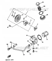 POMPE A HUILE pour Yamaha XC150 de 1992