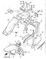 GARDE BOUE pour Yamaha XJ600 de 1990
