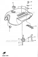 RESERVOIR A ESSENCE pour Yamaha XJ600 de 1990