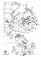 CARENAGES 1  pour Yamaha XJ600 de 1990