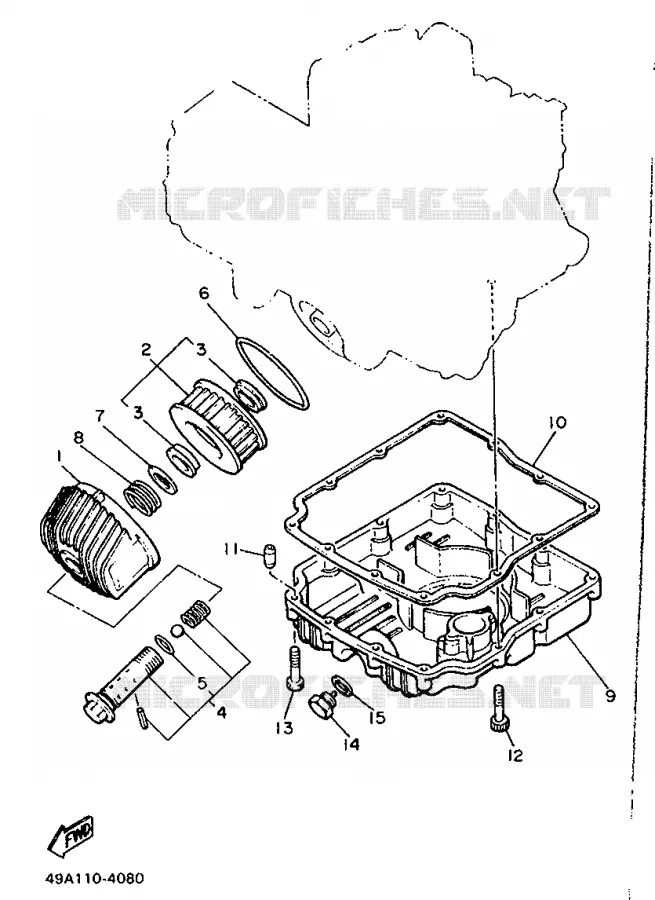 FILTRE A HUILE Yamaha MOTO 600 1990 XJ  XJ600