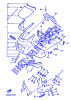 CARENAGES 1  pour Yamaha XJ600 de 1990