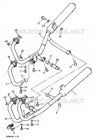ECHAPPEMENT pour Yamaha XJ600 de 1991