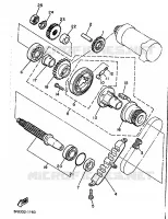 EMBRAYAGE DE DEMARREUR pour Yamaha XJ600 de 1991