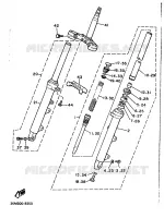 FOURCHE pour Yamaha XJ600 de 1991
