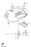RESERVOIR A ESSENCE pour Yamaha XJ600 de 1991