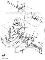 ROUE ARRIERE pour Yamaha XJ600 de 1991