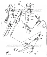 MAITRE CYLINDRE DE FREIN ARRIERE pour Yamaha XJ600 de 1991