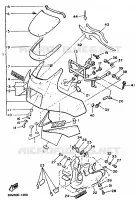 CARENAGES 1  pour Yamaha XJ600 de 1991