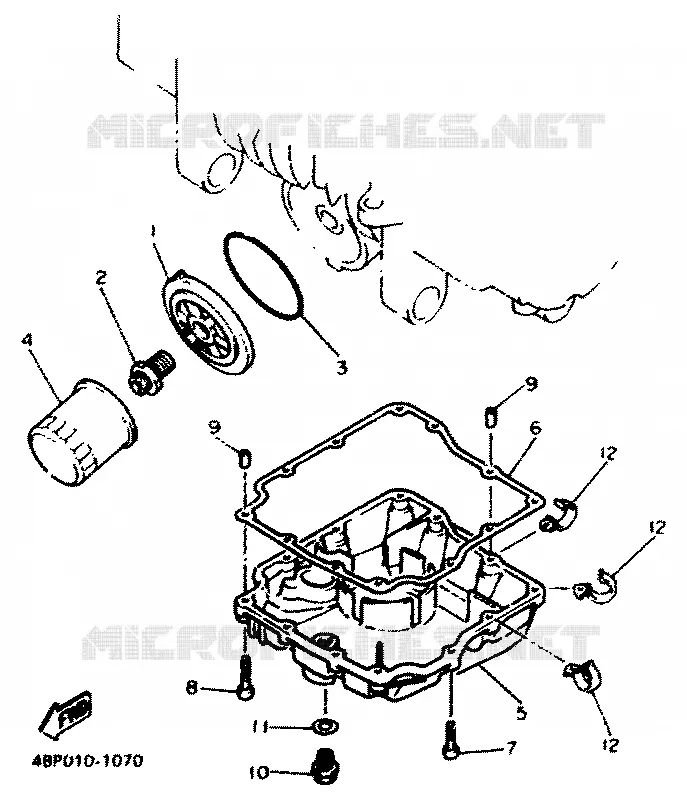 FILTRE A HUILE Yamaha MOTO 600 1994 XJN  XJ600N