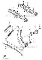 ARBRE A CAMES / CHAINE DE DISTRIBUTION pour Yamaha XJ600N de 1998