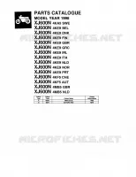 * CATALOG PREFACE * pour Yamaha XJ600N de 1998