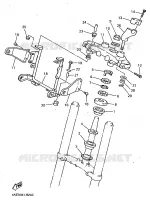 DIRECTION pour Yamaha XJ600N de 1998
