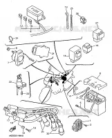 PARTIE ELECTRIQUE 1 pour Yamaha XJ600N de 1998