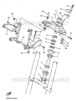 DIRECTION pour Yamaha XJ600N de 1998