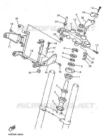 DIRECTION pour Yamaha XJ600N de 1998