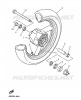 ROUE AVANT pour Yamaha XJ600N de 1998