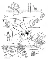 PARTIE ELECTRIQUE 1 pour Yamaha XJ600N de 1998