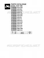 * CATALOG PREFACE * pour Yamaha XJ600N de 1998