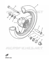 ROUE AVANT pour Yamaha XJ600N de 1998