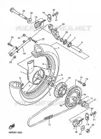 ROUE ARRIERE pour Yamaha XJ600N de 1998