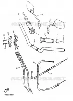 GUIDON ET CABLES pour Yamaha XJ600N de 1998
