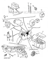 PARTIE ELECTRIQUE 1 pour Yamaha XJ600N de 1998