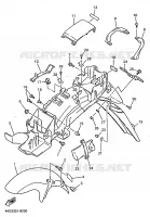 GARDE BOUE pour Yamaha XJ600N de 1998